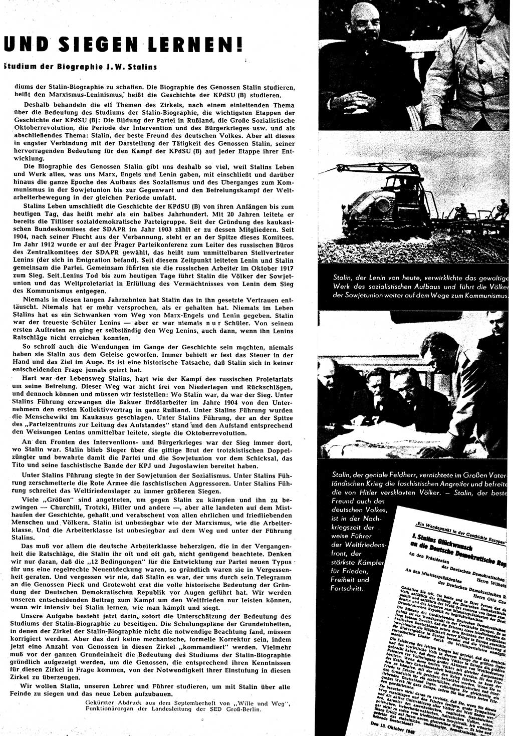 Neuer Weg (NW), Halbmonatsschrift für aktuelle Fragen der Arbeiterbewegung [Zentralkomitee (ZK) Sozialistische Einheitspartei Deutschlands (SED)], 5. Jahrgang [Deutsche Demokratische Republik (DDR)] 1950, Heft 19/21 (NW ZK SED DDR 1950, H. 19/21)