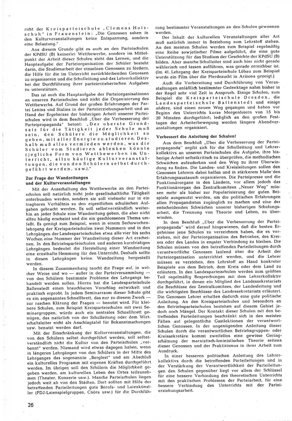 Neuer Weg (NW), Halbmonatsschrift für aktuelle Fragen der Arbeiterbewegung [Zentralkomitee (ZK) Sozialistische Einheitspartei Deutschlands (SED)], 5. Jahrgang [Deutsche Demokratische Republik (DDR)] 1950, Heft 19/26 (NW ZK SED DDR 1950, H. 19/26)