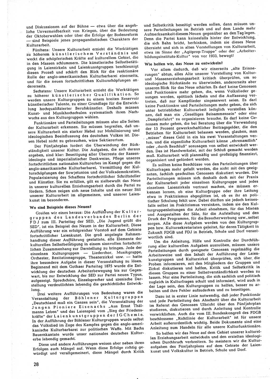 Neuer Weg (NW), Halbmonatsschrift für aktuelle Fragen der Arbeiterbewegung [Zentralkomitee (ZK) Sozialistische Einheitspartei Deutschlands (SED)], 5. Jahrgang [Deutsche Demokratische Republik (DDR)] 1950, Heft 19/28 (NW ZK SED DDR 1950, H. 19/28)