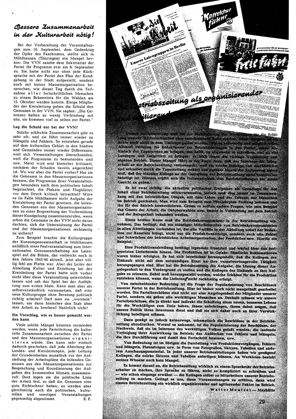 Neuer Weg (NW), Halbmonatsschrift für aktuelle Fragen der Arbeiterbewegung [Zentralkomitee (ZK) Sozialistische Einheitspartei Deutschlands (SED)], 5. Jahrgang [Deutsche Demokratische Republik (DDR)] 1950, Heft 19/29 (NW ZK SED DDR 1950, H. 19/29)