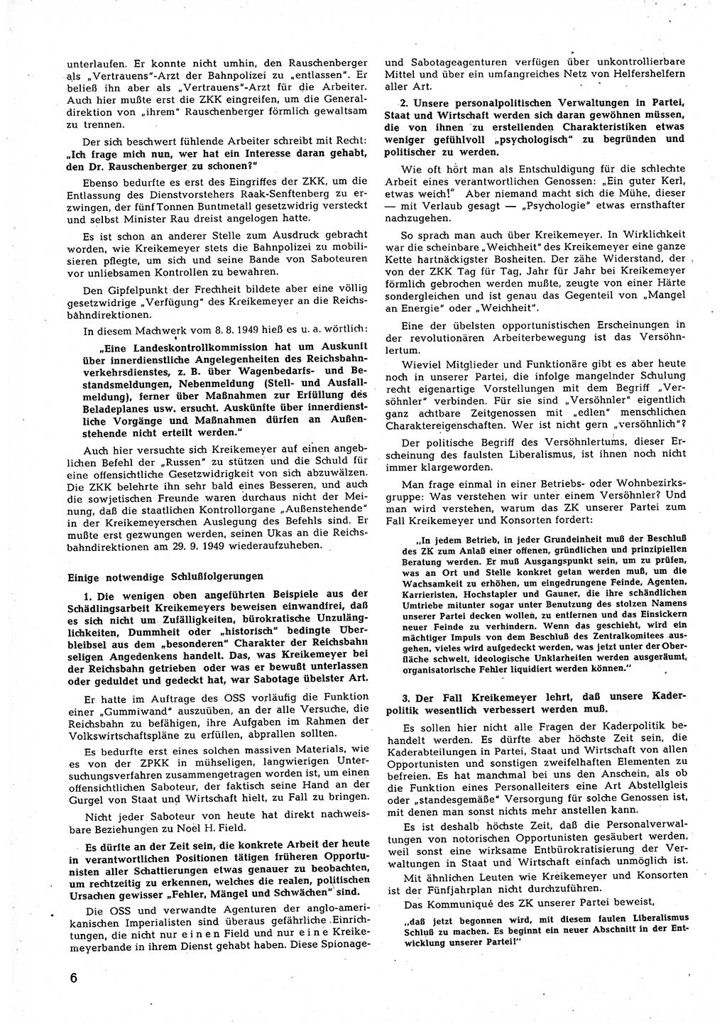 Neuer Weg (NW), Halbmonatsschrift für aktuelle Fragen der Arbeiterbewegung [Zentralkomitee (ZK) Sozialistische Einheitspartei Deutschlands (SED)], 5. Jahrgang [Deutsche Demokratische Republik (DDR)] 1950, Heft 20/6 (NW ZK SED DDR 1950, H. 20/6)