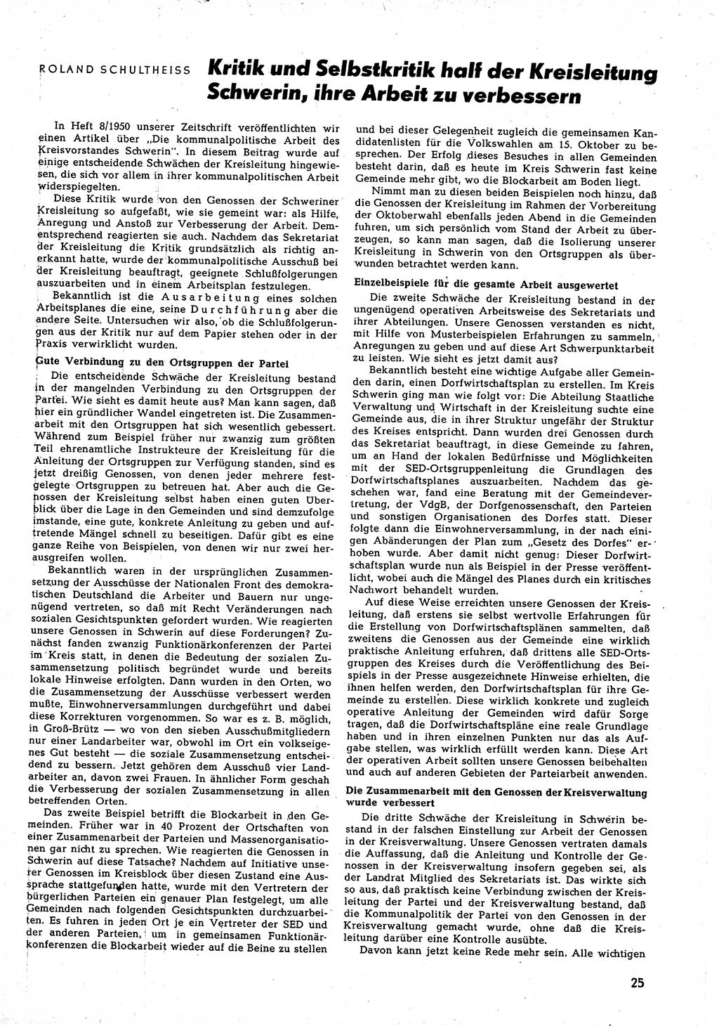 Neuer Weg (NW), Halbmonatsschrift für aktuelle Fragen der Arbeiterbewegung [Zentralkomitee (ZK) Sozialistische Einheitspartei Deutschlands (SED)], 5. Jahrgang [Deutsche Demokratische Republik (DDR)] 1950, Heft 20/25 (NW ZK SED DDR 1950, H. 20/25)