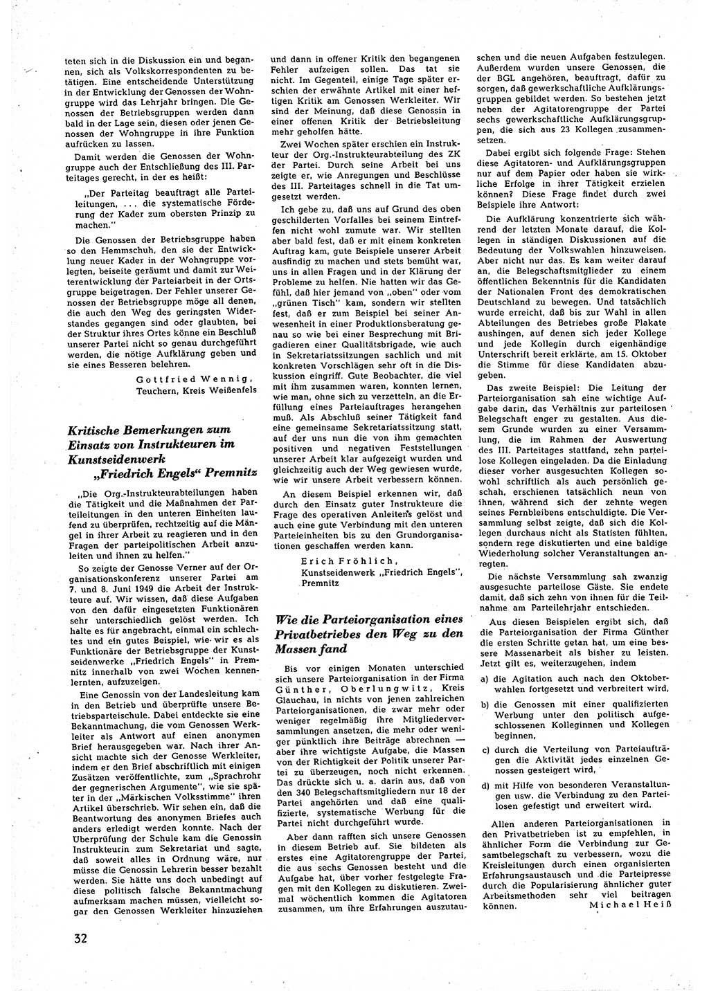 Neuer Weg (NW), Halbmonatsschrift für aktuelle Fragen der Arbeiterbewegung [Zentralkomitee (ZK) Sozialistische Einheitspartei Deutschlands (SED)], 5. Jahrgang [Deutsche Demokratische Republik (DDR)] 1950, Heft 20/32 (NW ZK SED DDR 1950, H. 20/32)