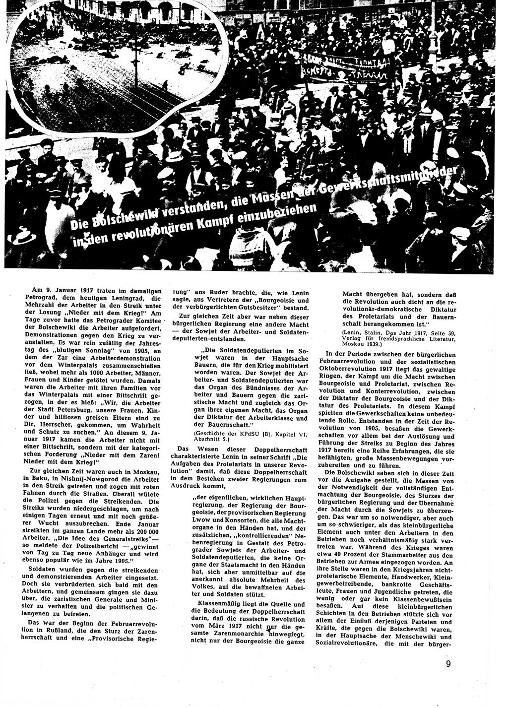 Neuer Weg (NW), Halbmonatsschrift fÃ¼r aktuelle Fragen der Arbeiterbewegung [Zentralkomitee (ZK) Sozialistische Einheitspartei Deutschlands (SED)], 5. Jahrgang [Deutsche Demokratische Republik (DDR)] 1950, Heft 21/9 (NW ZK SED DDR 1950, H. 21/9)