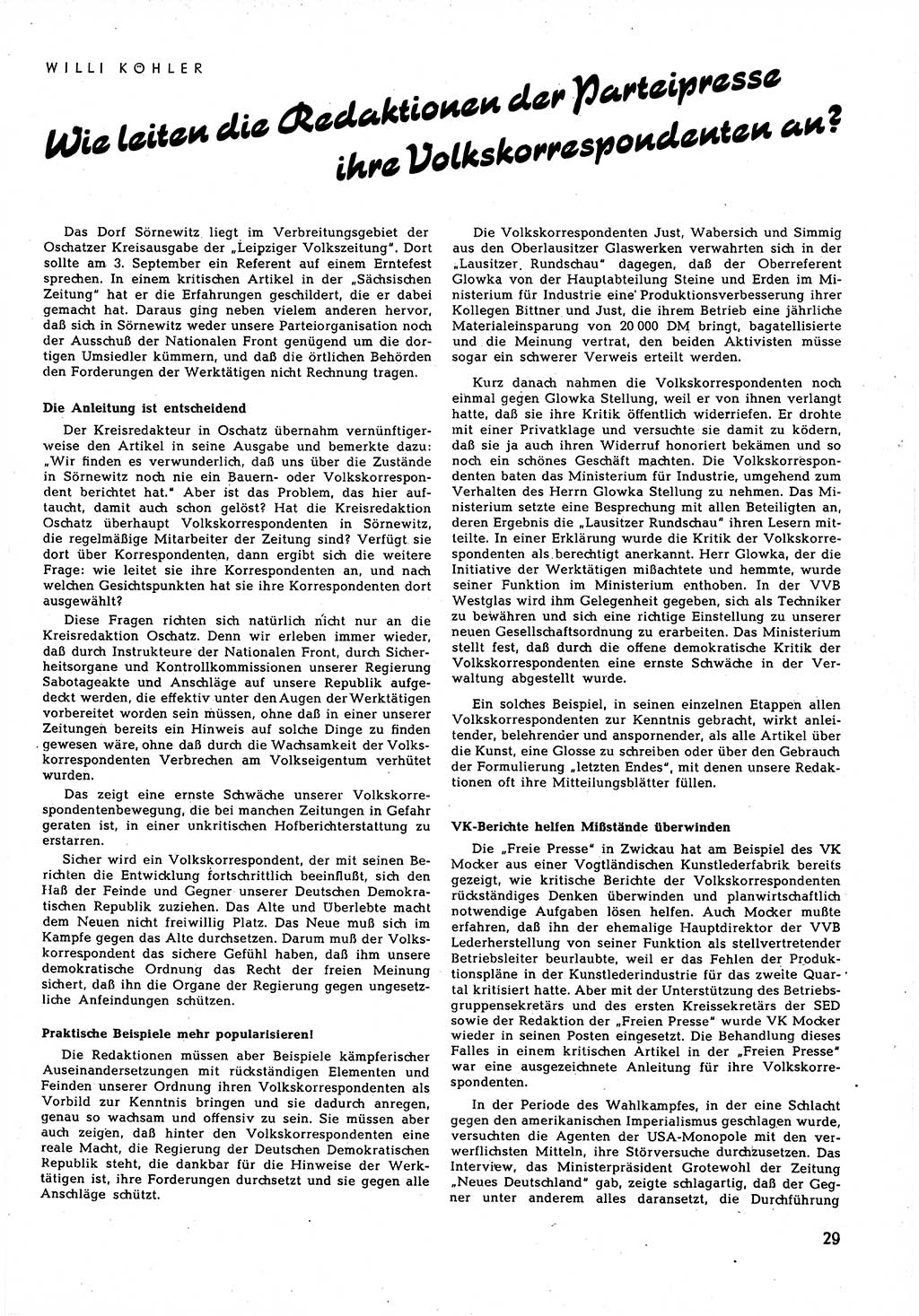 Neuer Weg (NW), Halbmonatsschrift für aktuelle Fragen der Arbeiterbewegung [Zentralkomitee (ZK) Sozialistische Einheitspartei Deutschlands (SED)], 5. Jahrgang [Deutsche Demokratische Republik (DDR)] 1950, Heft 21/29 (NW ZK SED DDR 1950, H. 21/29)