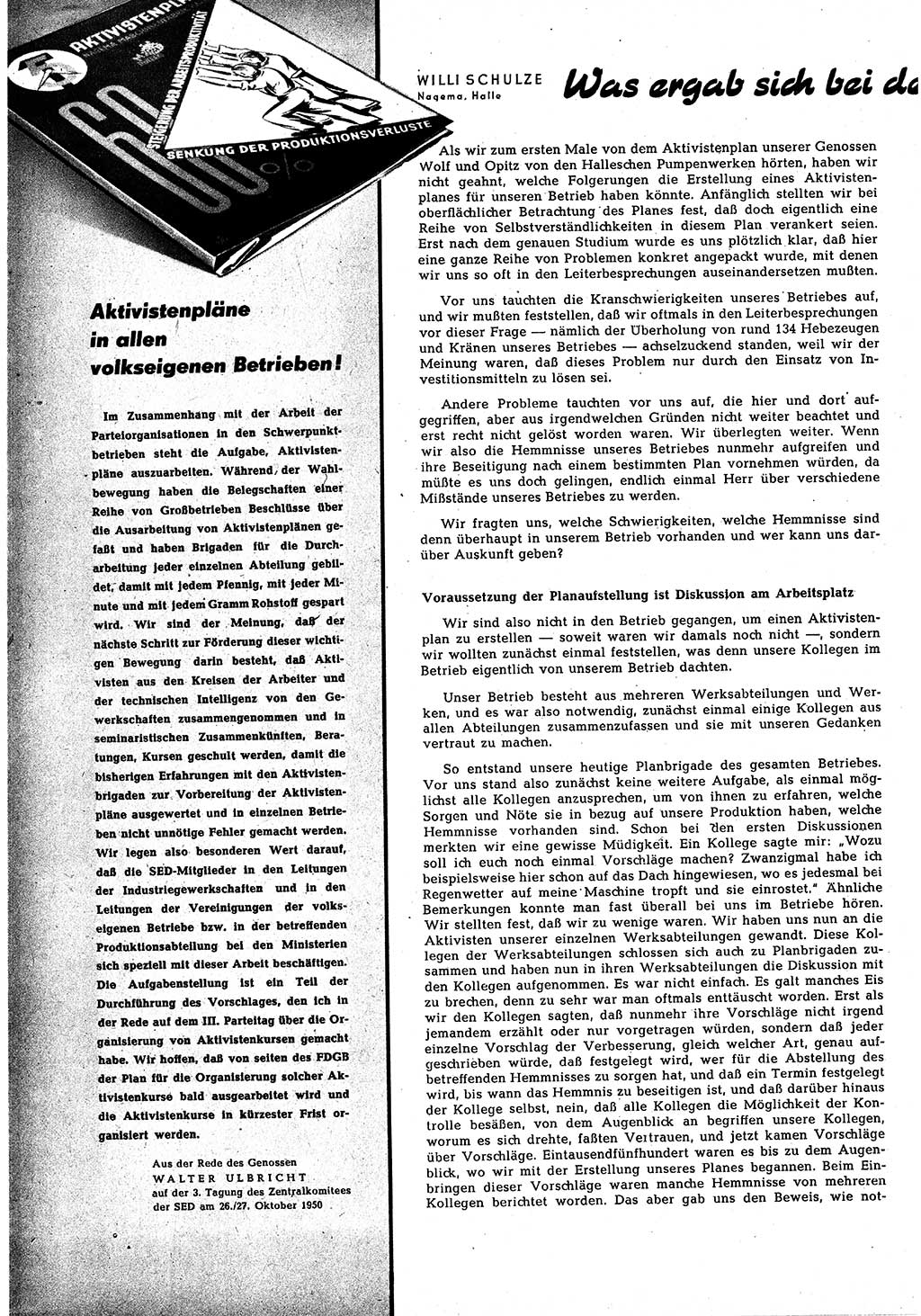 Neuer Weg (NW), Halbmonatsschrift für aktuelle Fragen der Arbeiterbewegung [Zentralkomitee (ZK) Sozialistische Einheitspartei Deutschlands (SED)], 5. Jahrgang [Deutsche Demokratische Republik (DDR)] 1950, Heft 22/4 (NW ZK SED DDR 1950, H. 22/4)