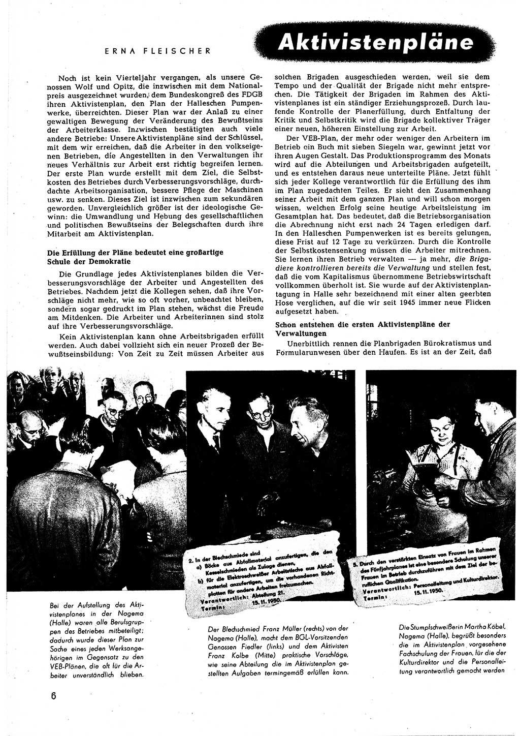 Neuer Weg (NW), Halbmonatsschrift für aktuelle Fragen der Arbeiterbewegung [Zentralkomitee (ZK) Sozialistische Einheitspartei Deutschlands (SED)], 5. Jahrgang [Deutsche Demokratische Republik (DDR)] 1950, Heft 22/6 (NW ZK SED DDR 1950, H. 22/6)