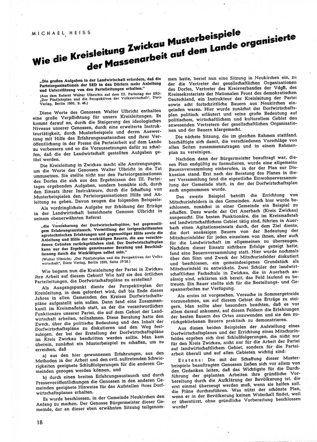 Neuer Weg (NW), Halbmonatsschrift für aktuelle Fragen der Arbeiterbewegung [Zentralkomitee (ZK) Sozialistische Einheitspartei Deutschlands (SED)], 5. Jahrgang [Deutsche Demokratische Republik (DDR)] 1950, Heft 23/18 (NW ZK SED DDR 1950, H. 23/18)