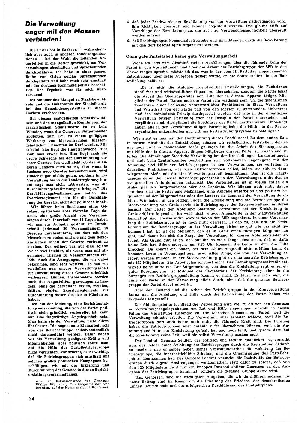 Neuer Weg (NW), Halbmonatsschrift für aktuelle Fragen der Arbeiterbewegung [Zentralkomitee (ZK) Sozialistische Einheitspartei Deutschlands (SED)], 5. Jahrgang [Deutsche Demokratische Republik (DDR)] 1950, Heft 23/24 (NW ZK SED DDR 1950, H. 23/24)