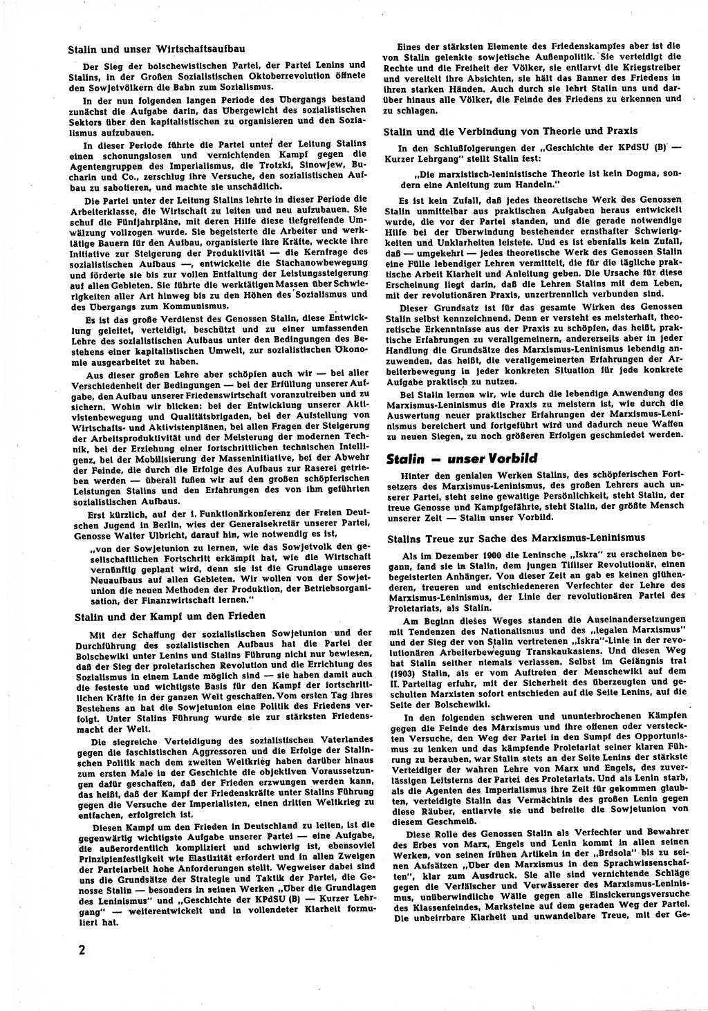 Neuer Weg (NW), Halbmonatsschrift für aktuelle Fragen der Arbeiterbewegung [Zentralkomitee (ZK) Sozialistische Einheitspartei Deutschlands (SED)], 5. Jahrgang [Deutsche Demokratische Republik (DDR)] 1950, Heft 24/2 (NW ZK SED DDR 1950, H. 24/2)