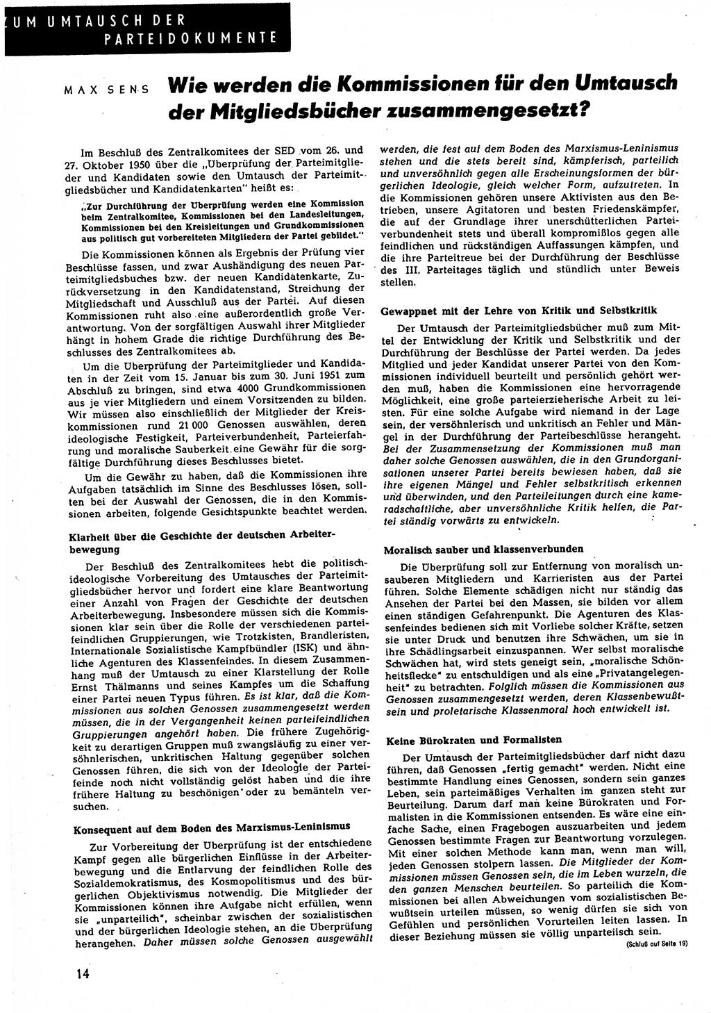 Neuer Weg (NW), Halbmonatsschrift für aktuelle Fragen der Arbeiterbewegung [Zentralkomitee (ZK) Sozialistische Einheitspartei Deutschlands (SED)], 5. Jahrgang [Deutsche Demokratische Republik (DDR)] 1950, Heft 24/14 (NW ZK SED DDR 1950, H. 24/14)