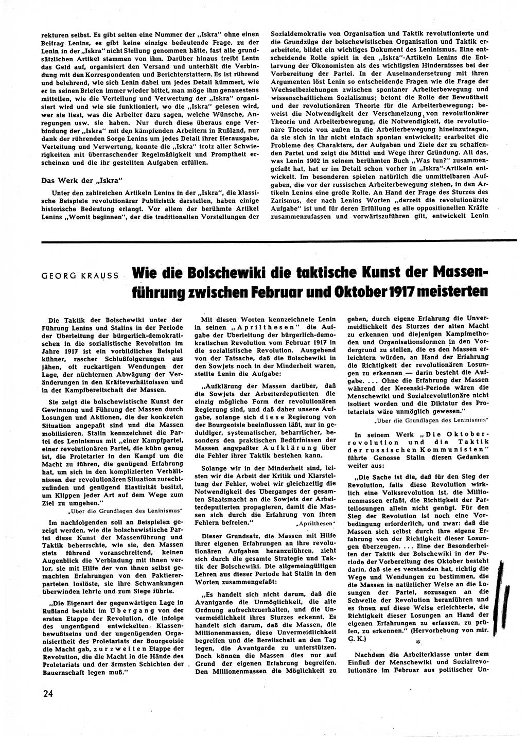 Neuer Weg (NW), Halbmonatsschrift für aktuelle Fragen der Arbeiterbewegung [Zentralkomitee (ZK) Sozialistische Einheitspartei Deutschlands (SED)], 5. Jahrgang [Deutsche Demokratische Republik (DDR)] 1950, Heft 24/24 (NW ZK SED DDR 1950, H. 24/24)