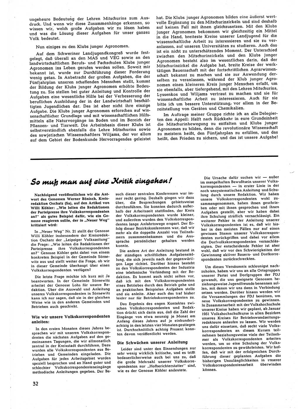 Neuer Weg (NW), Halbmonatsschrift für aktuelle Fragen der Arbeiterbewegung [Zentralkomitee (ZK) Sozialistische Einheitspartei Deutschlands (SED)], 5. Jahrgang [Deutsche Demokratische Republik (DDR)] 1950, Heft 24/32 (NW ZK SED DDR 1950, H. 24/32)