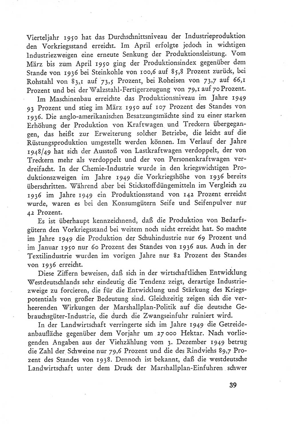 Protokoll der Verhandlungen des Ⅲ. Parteitages der Sozialistischen Einheitspartei Deutschlands (SED) [Deutsche Demokratische Republik (DDR)] 1950, Band 1, Seite 39 (Prot. Verh. Ⅲ. PT SED DDR 1950, Bd. 1, S. 39)