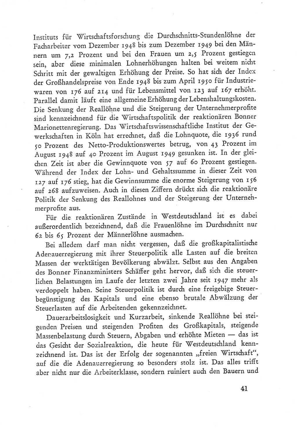 Protokoll der Verhandlungen des Ⅲ. Parteitages der Sozialistischen Einheitspartei Deutschlands (SED) [Deutsche Demokratische Republik (DDR)] 1950, Band 1, Seite 41 (Prot. Verh. Ⅲ. PT SED DDR 1950, Bd. 1, S. 41)