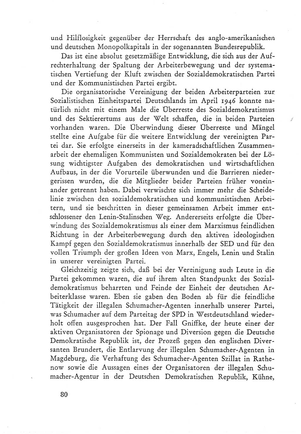 Protokoll der Verhandlungen des Ⅲ. Parteitages der Sozialistischen Einheitspartei Deutschlands (SED) [Deutsche Demokratische Republik (DDR)] 1950, Band 1, Seite 80 (Prot. Verh. Ⅲ. PT SED DDR 1950, Bd. 1, S. 80)
