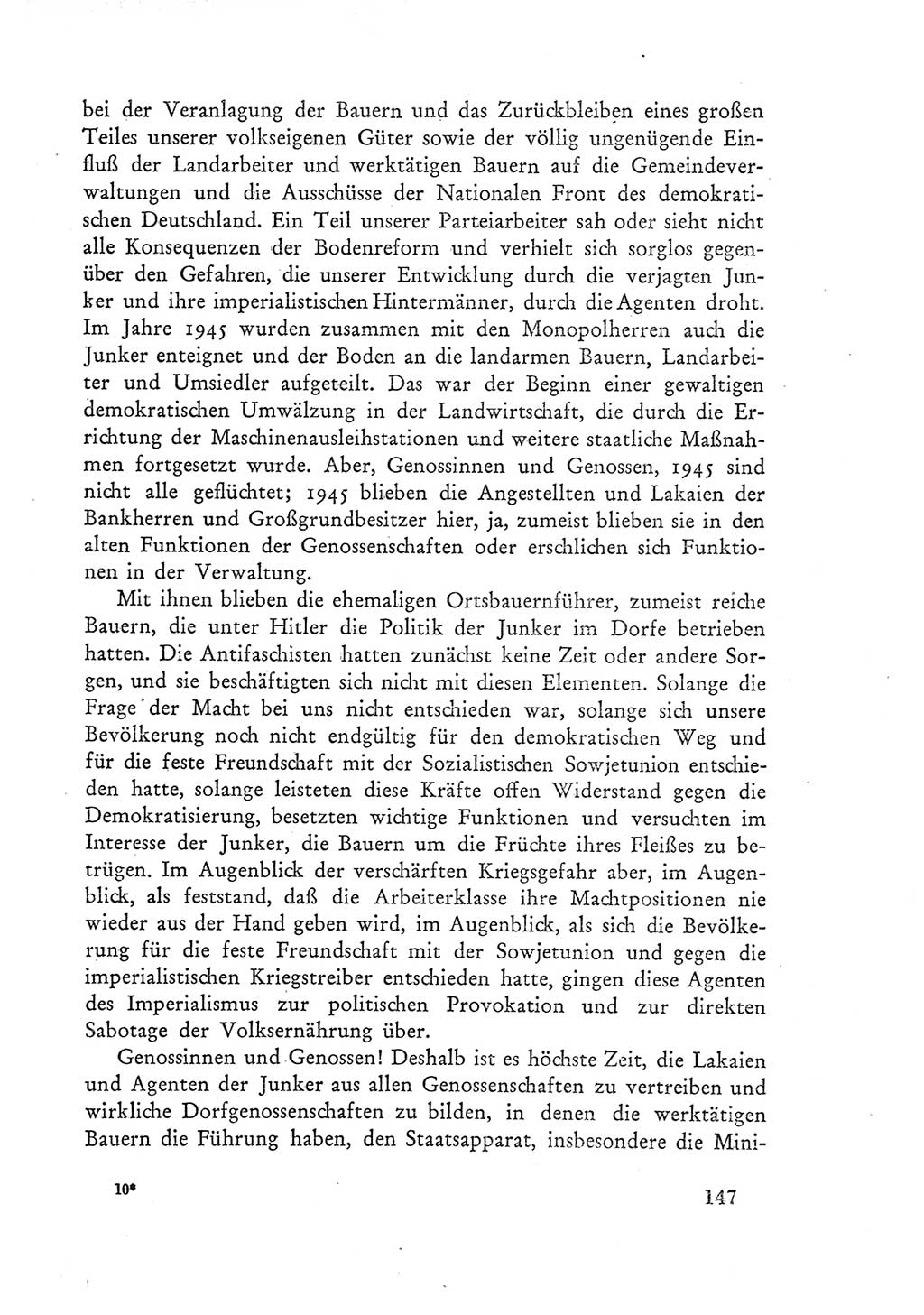 Protokoll der Verhandlungen des Ⅲ. Parteitages der Sozialistischen Einheitspartei Deutschlands (SED) [Deutsche Demokratische Republik (DDR)] 1950, Band 1, Seite 147 (Prot. Verh. Ⅲ. PT SED DDR 1950, Bd. 1, S. 147)