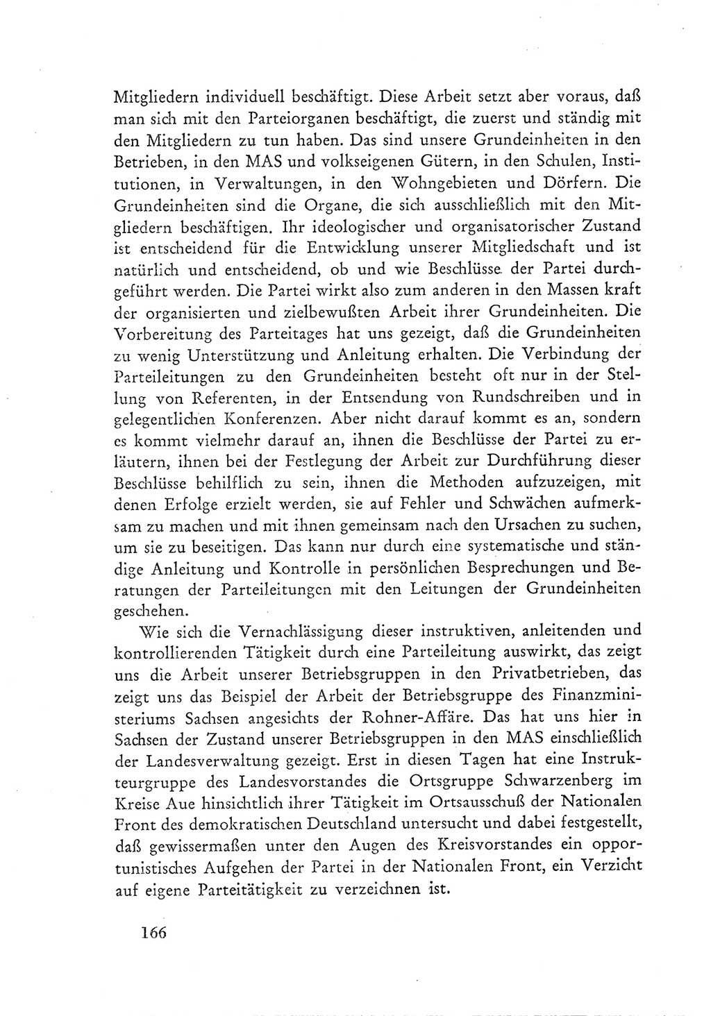 Protokoll der Verhandlungen des Ⅲ. Parteitages der Sozialistischen Einheitspartei Deutschlands (SED) [Deutsche Demokratische Republik (DDR)] 1950, Band 1, Seite 166 (Prot. Verh. Ⅲ. PT SED DDR 1950, Bd. 1, S. 166)