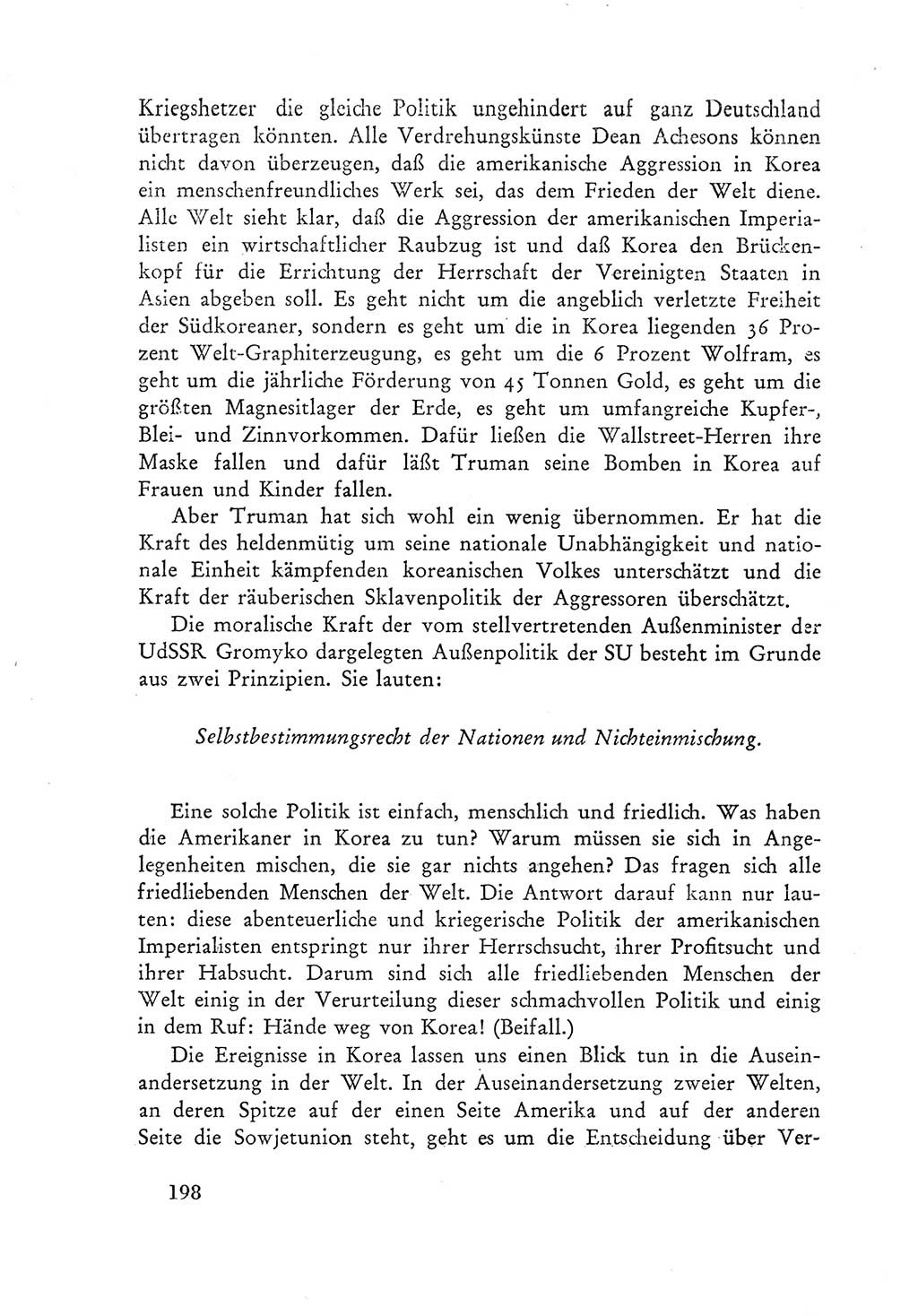 Protokoll der Verhandlungen des Ⅲ. Parteitages der Sozialistischen Einheitspartei Deutschlands (SED) [Deutsche Demokratische Republik (DDR)] 1950, Band 1, Seite 198 (Prot. Verh. Ⅲ. PT SED DDR 1950, Bd. 1, S. 198)