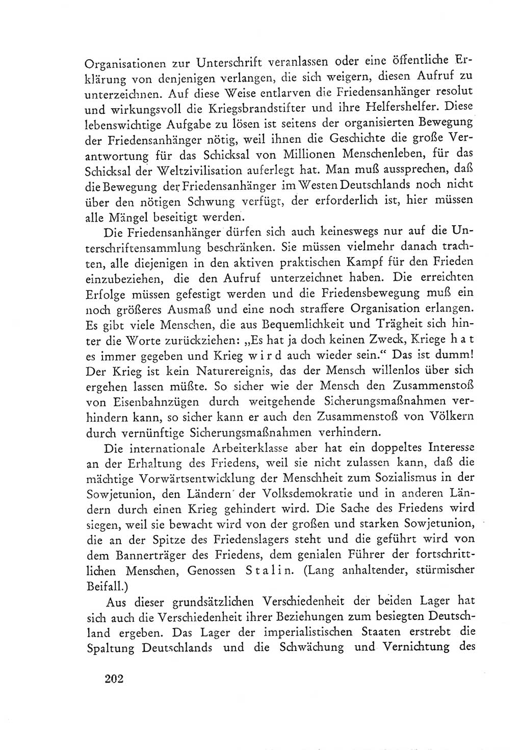 Protokoll der Verhandlungen des Ⅲ. Parteitages der Sozialistischen Einheitspartei Deutschlands (SED) [Deutsche Demokratische Republik (DDR)] 1950, Band 1, Seite 202 (Prot. Verh. Ⅲ. PT SED DDR 1950, Bd. 1, S. 202)