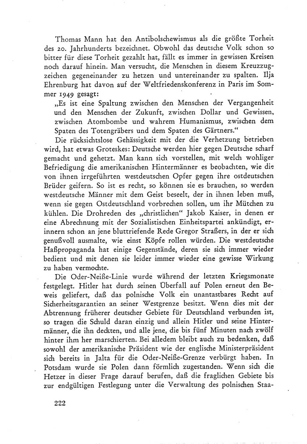 Protokoll der Verhandlungen des Ⅲ. Parteitages der Sozialistischen Einheitspartei Deutschlands (SED) [Deutsche Demokratische Republik (DDR)] 1950, Band 1, Seite 222 (Prot. Verh. Ⅲ. PT SED DDR 1950, Bd. 1, S. 222)