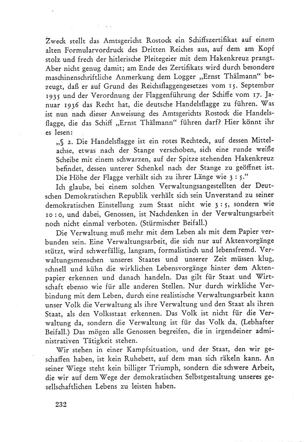 Protokoll der Verhandlungen des Ⅲ. Parteitages der Sozialistischen Einheitspartei Deutschlands (SED) [Deutsche Demokratische Republik (DDR)] 1950, Band 1, Seite 232 (Prot. Verh. Ⅲ. PT SED DDR 1950, Bd. 1, S. 232)