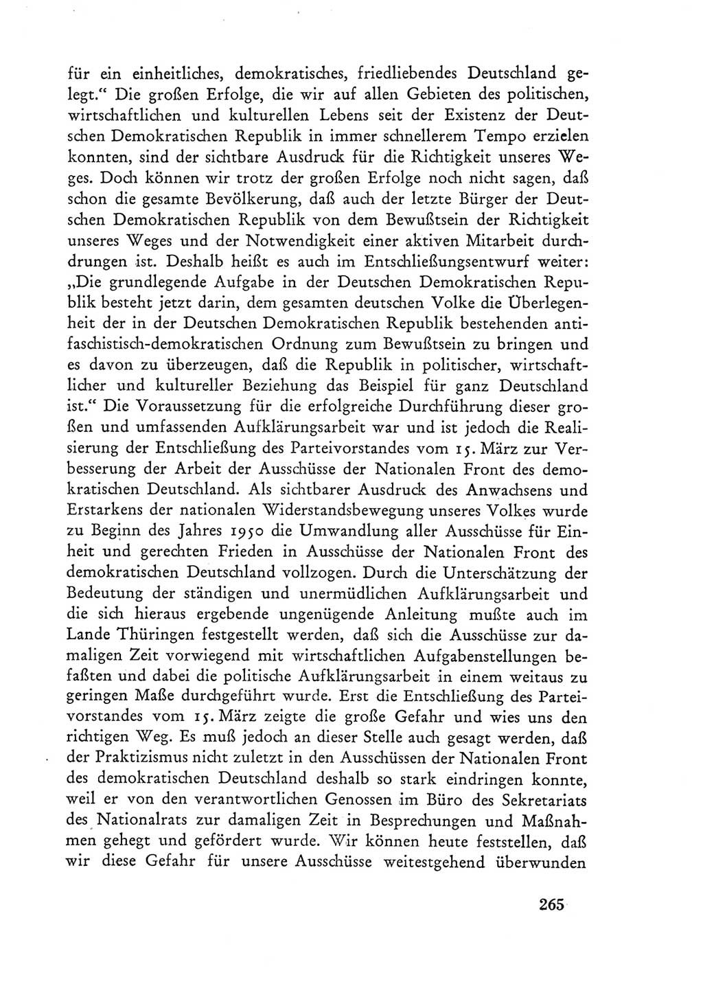 Protokoll der Verhandlungen des Ⅲ. Parteitages der Sozialistischen Einheitspartei Deutschlands (SED) [Deutsche Demokratische Republik (DDR)] 1950, Band 1, Seite 265 (Prot. Verh. Ⅲ. PT SED DDR 1950, Bd. 1, S. 265)