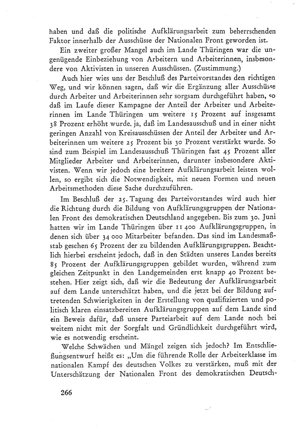 Protokoll der Verhandlungen des Ⅲ. Parteitages der Sozialistischen Einheitspartei Deutschlands (SED) [Deutsche Demokratische Republik (DDR)] 1950, Band 1, Seite 266 (Prot. Verh. Ⅲ. PT SED DDR 1950, Bd. 1, S. 266)