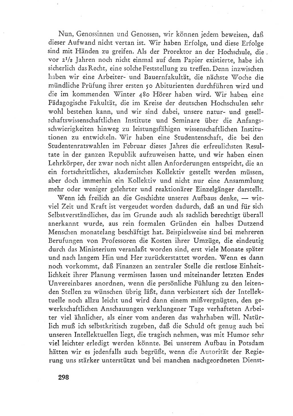 Protokoll der Verhandlungen des Ⅲ. Parteitages der Sozialistischen Einheitspartei Deutschlands (SED) [Deutsche Demokratische Republik (DDR)] 1950, Band 1, Seite 298 (Prot. Verh. Ⅲ. PT SED DDR 1950, Bd. 1, S. 298)