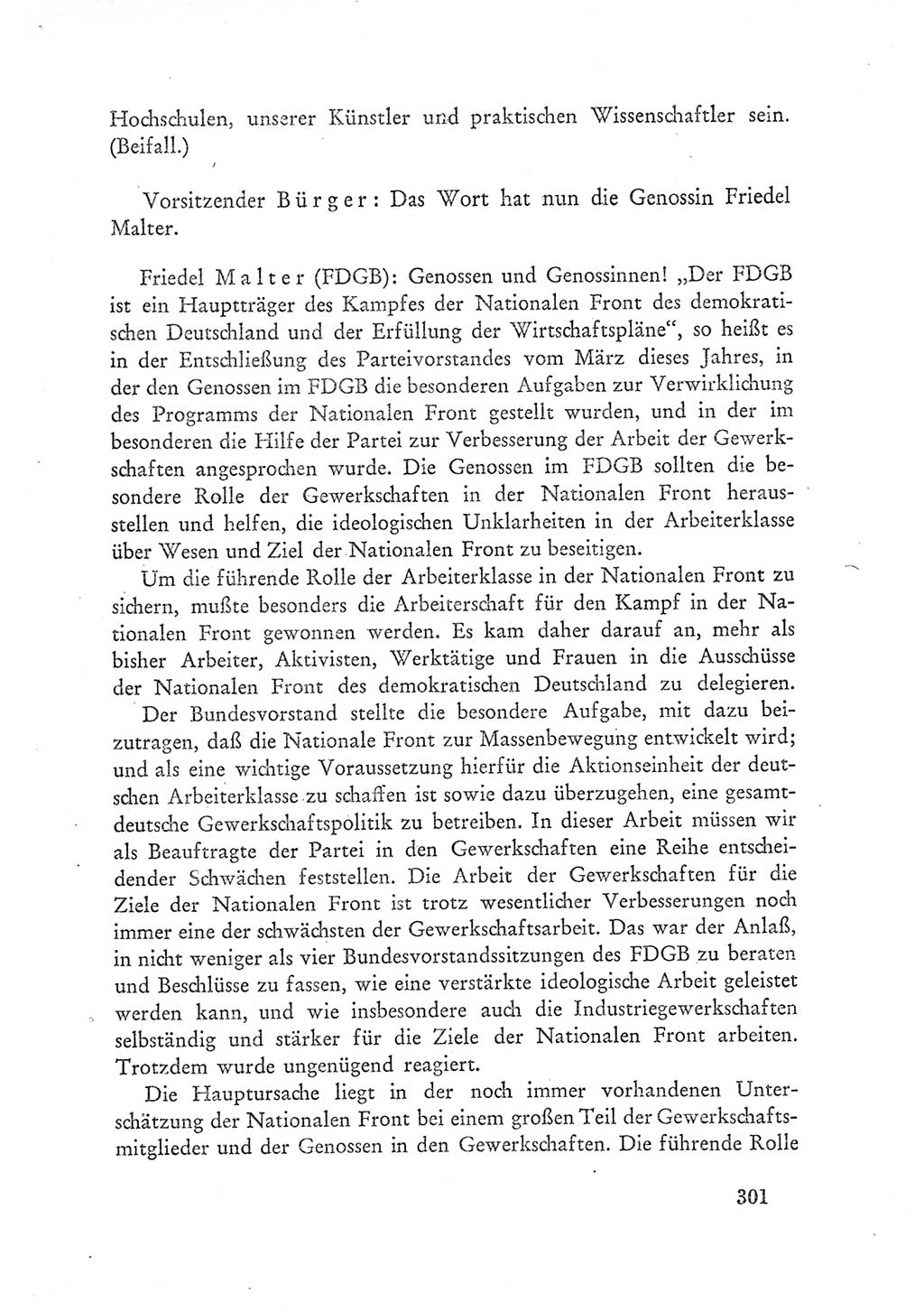 Protokoll der Verhandlungen des Ⅲ. Parteitages der Sozialistischen Einheitspartei Deutschlands (SED) [Deutsche Demokratische Republik (DDR)] 1950, Band 1, Seite 301 (Prot. Verh. Ⅲ. PT SED DDR 1950, Bd. 1, S. 301)