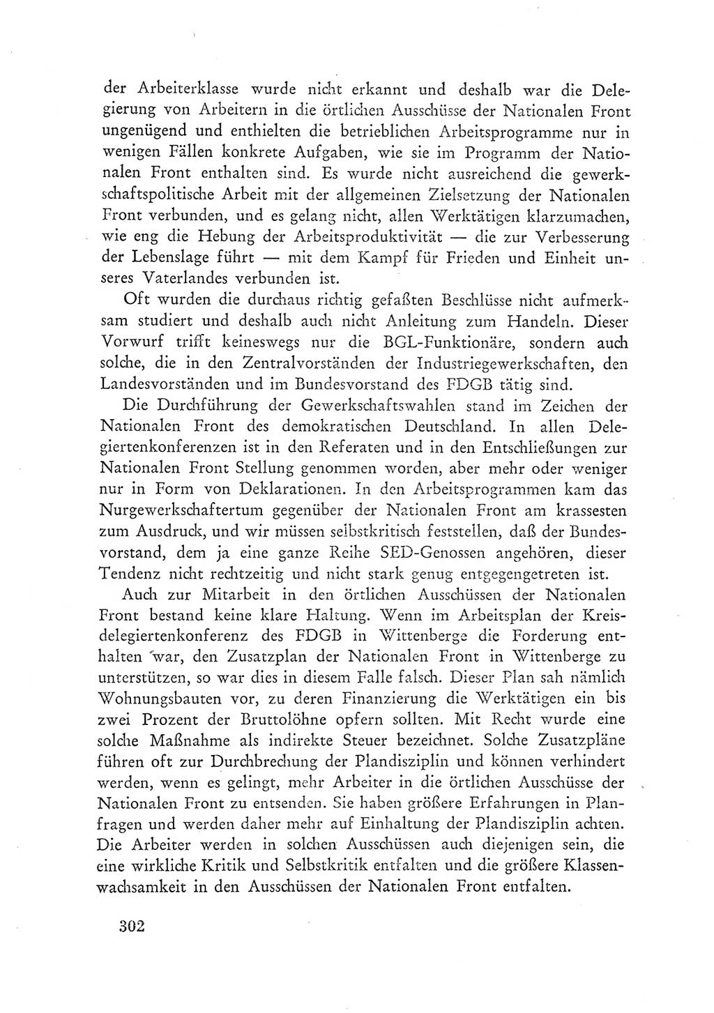 Protokoll der Verhandlungen des Ⅲ. Parteitages der Sozialistischen Einheitspartei Deutschlands (SED) [Deutsche Demokratische Republik (DDR)] 1950, Band 1, Seite 302 (Prot. Verh. Ⅲ. PT SED DDR 1950, Bd. 1, S. 302)
