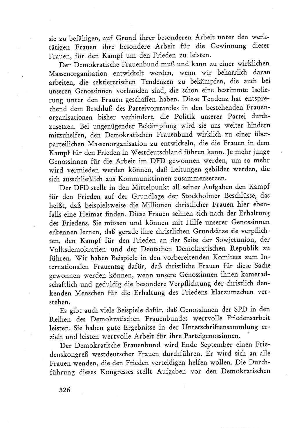 Protokoll der Verhandlungen des Ⅲ. Parteitages der Sozialistischen Einheitspartei Deutschlands (SED) [Deutsche Demokratische Republik (DDR)] 1950, Band 1, Seite 326 (Prot. Verh. Ⅲ. PT SED DDR 1950, Bd. 1, S. 326)