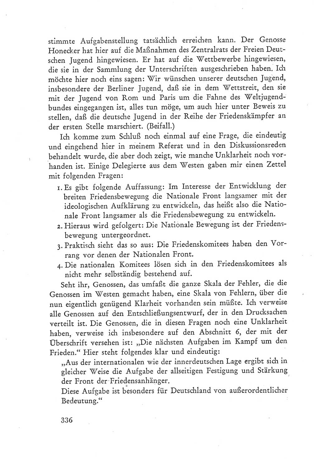 Protokoll der Verhandlungen des Ⅲ. Parteitages der Sozialistischen Einheitspartei Deutschlands (SED) [Deutsche Demokratische Republik (DDR)] 1950, Band 1, Seite 336 (Prot. Verh. Ⅲ. PT SED DDR 1950, Bd. 1, S. 336)