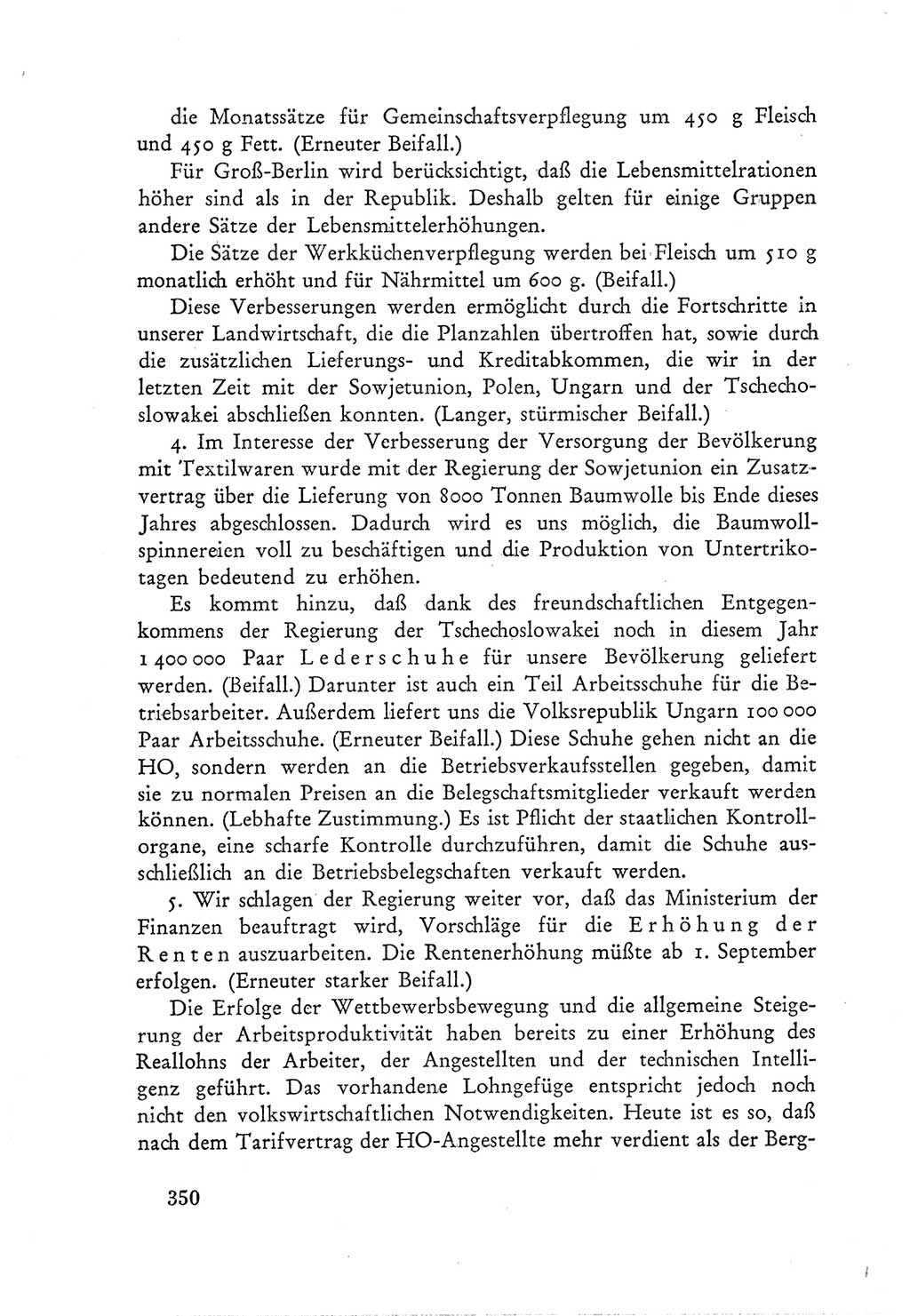 Protokoll der Verhandlungen des Ⅲ. Parteitages der Sozialistischen Einheitspartei Deutschlands (SED) [Deutsche Demokratische Republik (DDR)] 1950, Band 1, Seite 350 (Prot. Verh. Ⅲ. PT SED DDR 1950, Bd. 1, S. 350)