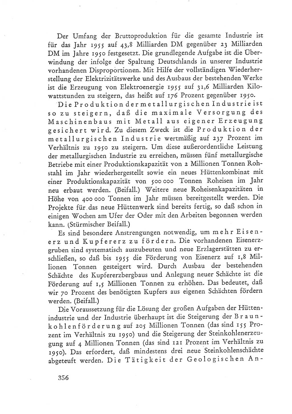 Protokoll der Verhandlungen des Ⅲ. Parteitages der Sozialistischen Einheitspartei Deutschlands (SED) [Deutsche Demokratische Republik (DDR)] 1950, Band 1, Seite 356 (Prot. Verh. Ⅲ. PT SED DDR 1950, Bd. 1, S. 356)