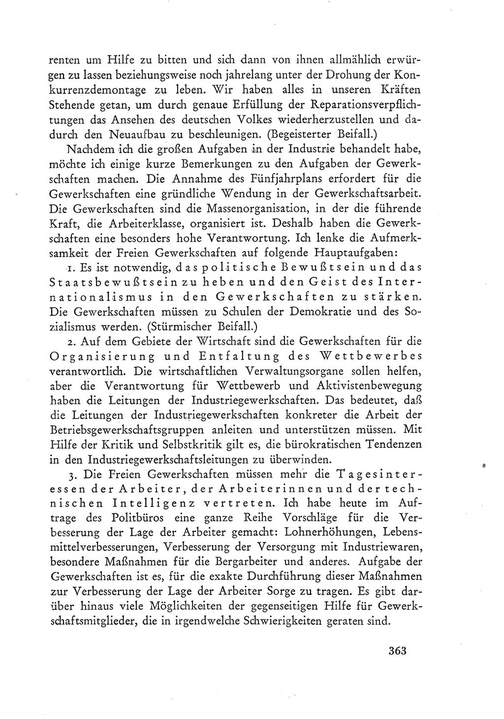 Protokoll der Verhandlungen des Ⅲ. Parteitages der Sozialistischen Einheitspartei Deutschlands (SED) [Deutsche Demokratische Republik (DDR)] 1950, Band 1, Seite 363 (Prot. Verh. Ⅲ. PT SED DDR 1950, Bd. 1, S. 363)