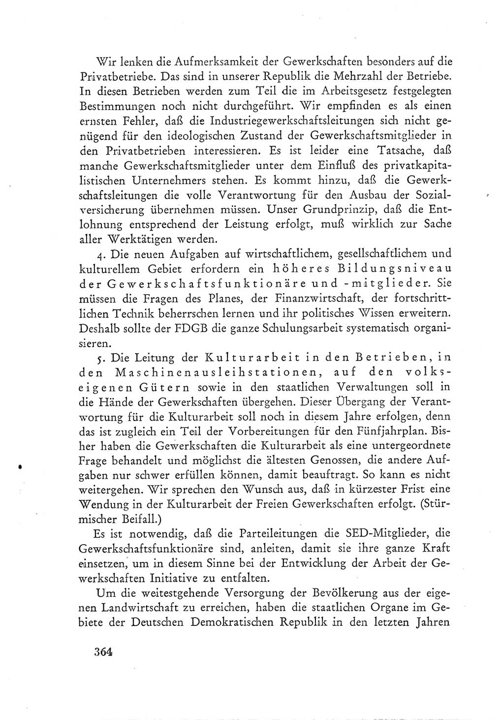 Protokoll der Verhandlungen des Ⅲ. Parteitages der Sozialistischen Einheitspartei Deutschlands (SED) [Deutsche Demokratische Republik (DDR)] 1950, Band 1, Seite 364 (Prot. Verh. Ⅲ. PT SED DDR 1950, Bd. 1, S. 364)