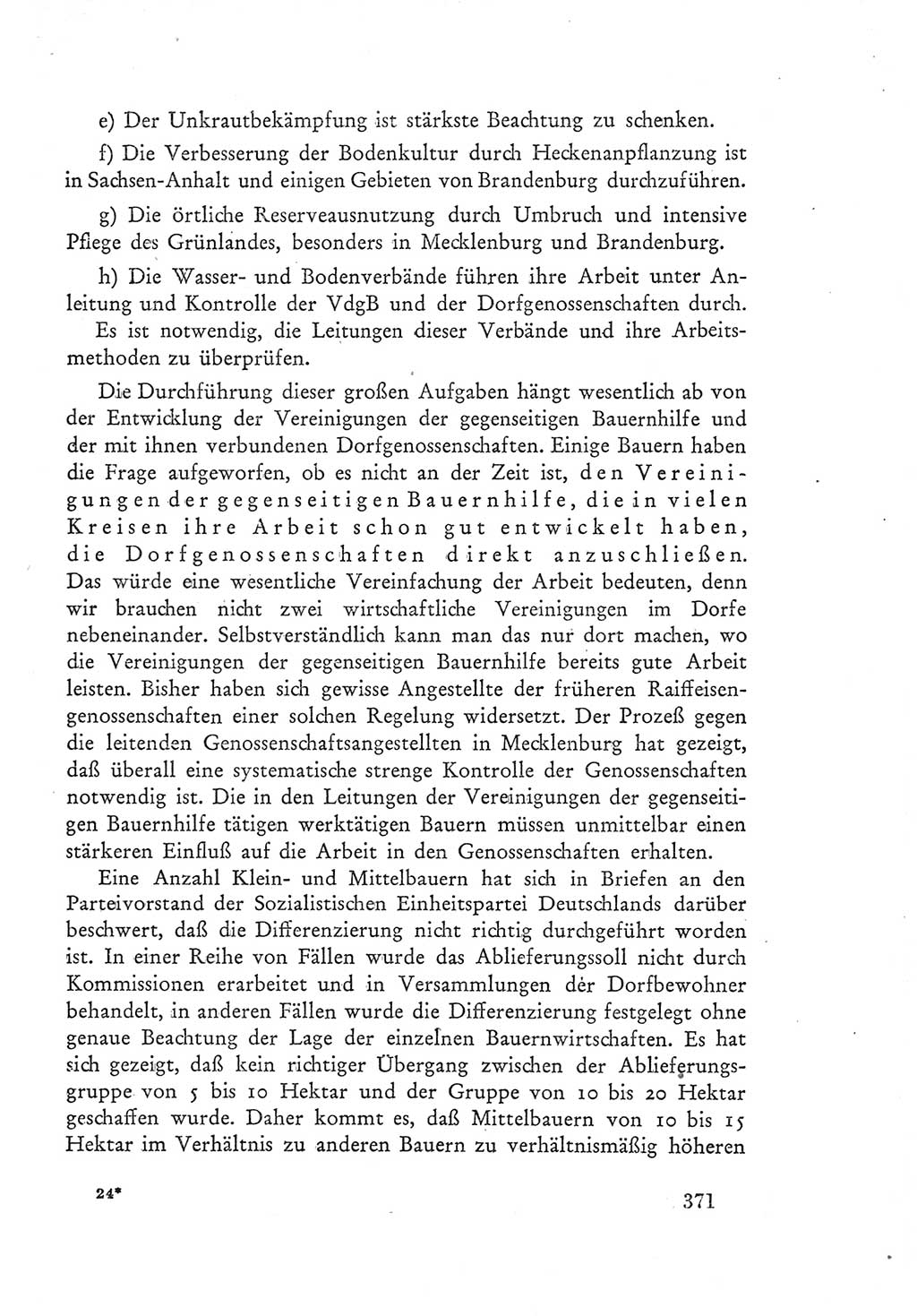 Protokoll der Verhandlungen des Ⅲ. Parteitages der Sozialistischen Einheitspartei Deutschlands (SED) [Deutsche Demokratische Republik (DDR)] 1950, Band 1, Seite 371 (Prot. Verh. Ⅲ. PT SED DDR 1950, Bd. 1, S. 371)