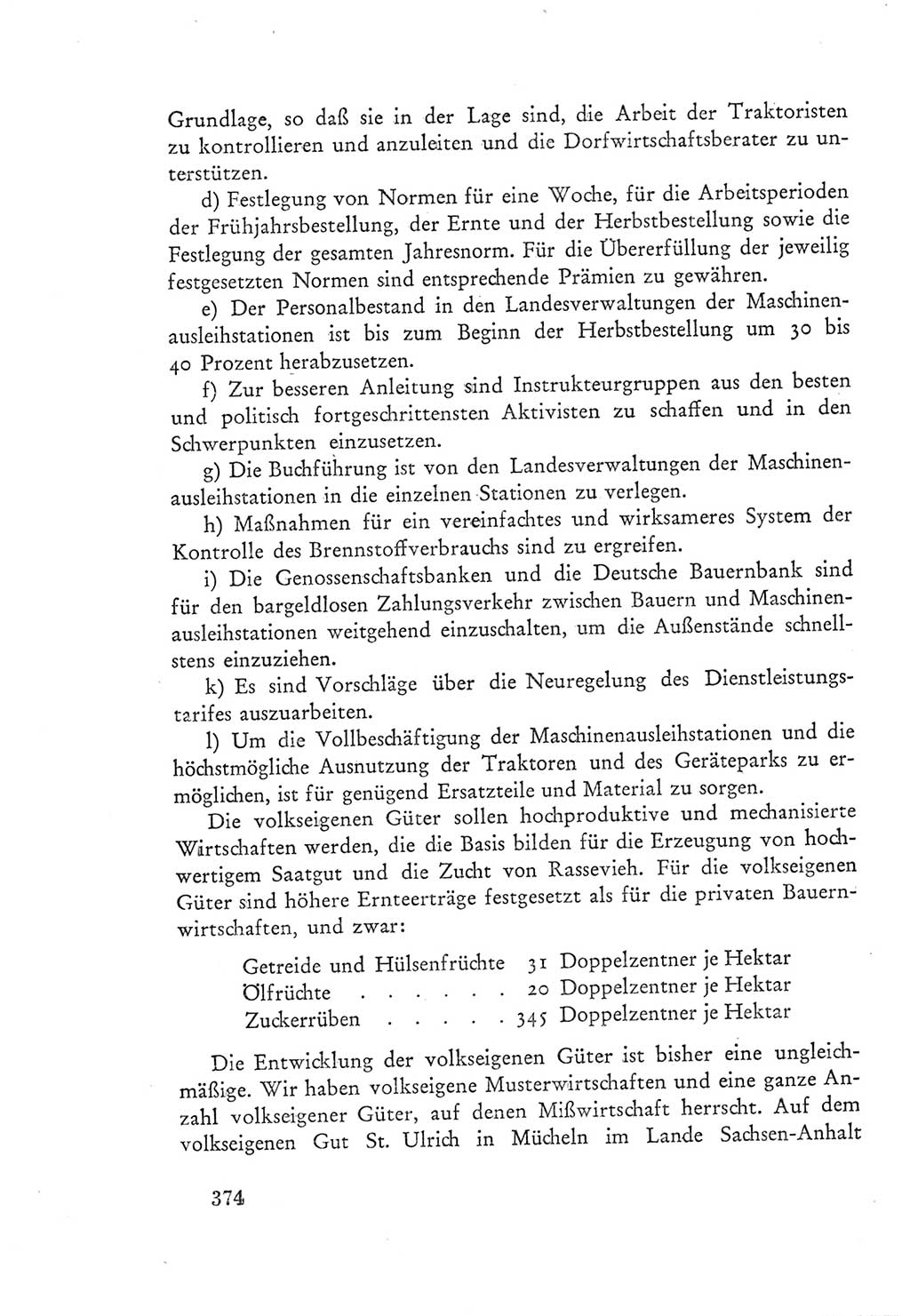 Protokoll der Verhandlungen des Ⅲ. Parteitages der Sozialistischen Einheitspartei Deutschlands (SED) [Deutsche Demokratische Republik (DDR)] 1950, Band 1, Seite 374 (Prot. Verh. Ⅲ. PT SED DDR 1950, Bd. 1, S. 374)
