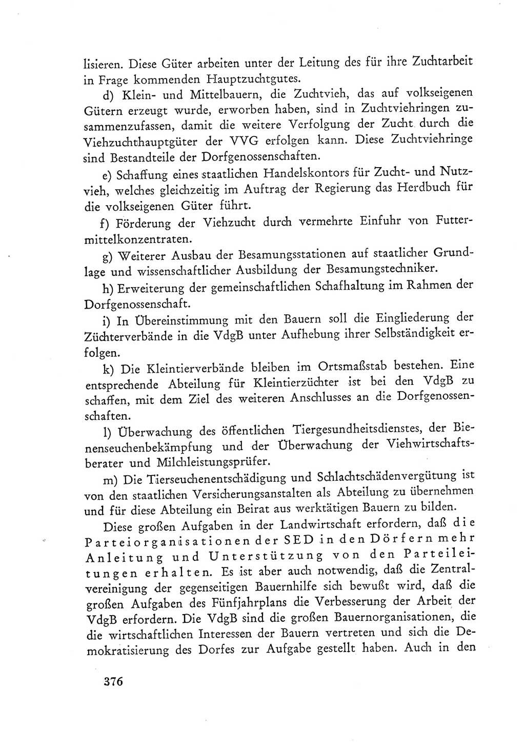 Protokoll der Verhandlungen des Ⅲ. Parteitages der Sozialistischen Einheitspartei Deutschlands (SED) [Deutsche Demokratische Republik (DDR)] 1950, Band 1, Seite 376 (Prot. Verh. Ⅲ. PT SED DDR 1950, Bd. 1, S. 376)