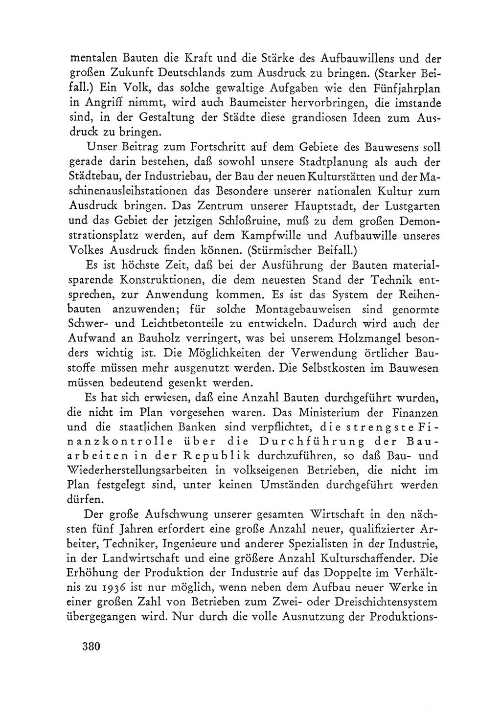 Protokoll der Verhandlungen des Ⅲ. Parteitages der Sozialistischen Einheitspartei Deutschlands (SED) [Deutsche Demokratische Republik (DDR)] 1950, Band 1, Seite 380 (Prot. Verh. Ⅲ. PT SED DDR 1950, Bd. 1, S. 380)