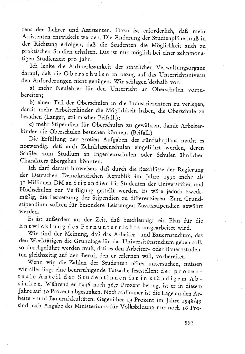 Protokoll der Verhandlungen des Ⅲ. Parteitages der Sozialistischen Einheitspartei Deutschlands (SED) [Deutsche Demokratische Republik (DDR)] 1950, Band 1, Seite 397 (Prot. Verh. Ⅲ. PT SED DDR 1950, Bd. 1, S. 397)