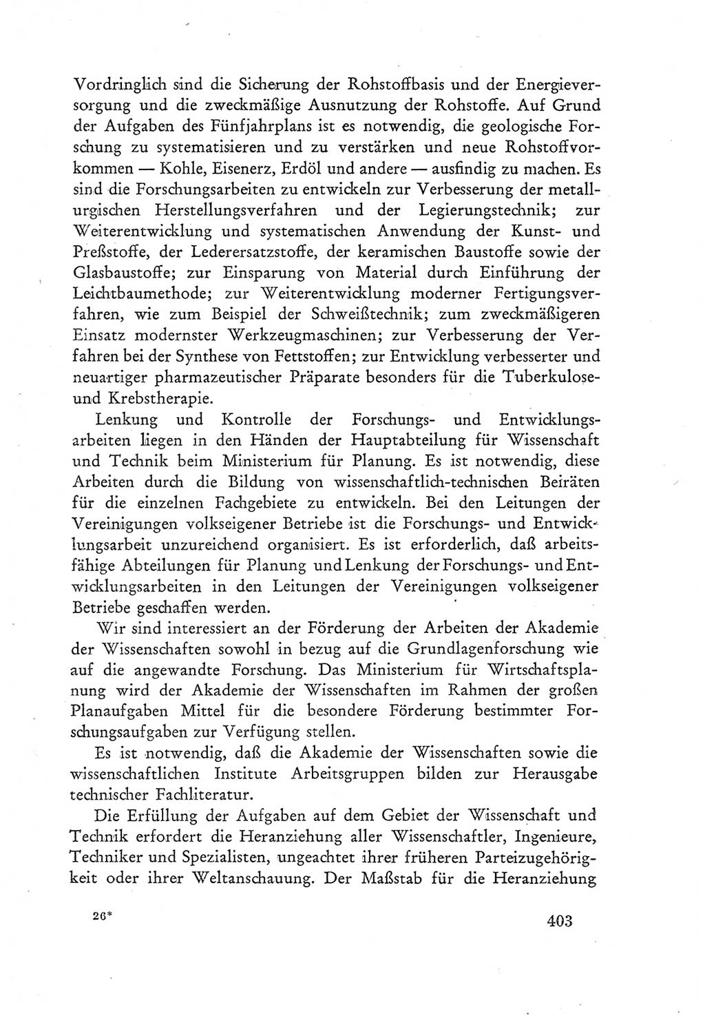 Protokoll der Verhandlungen des Ⅲ. Parteitages der Sozialistischen Einheitspartei Deutschlands (SED) [Deutsche Demokratische Republik (DDR)] 1950, Band 1, Seite 403 (Prot. Verh. Ⅲ. PT SED DDR 1950, Bd. 1, S. 403)