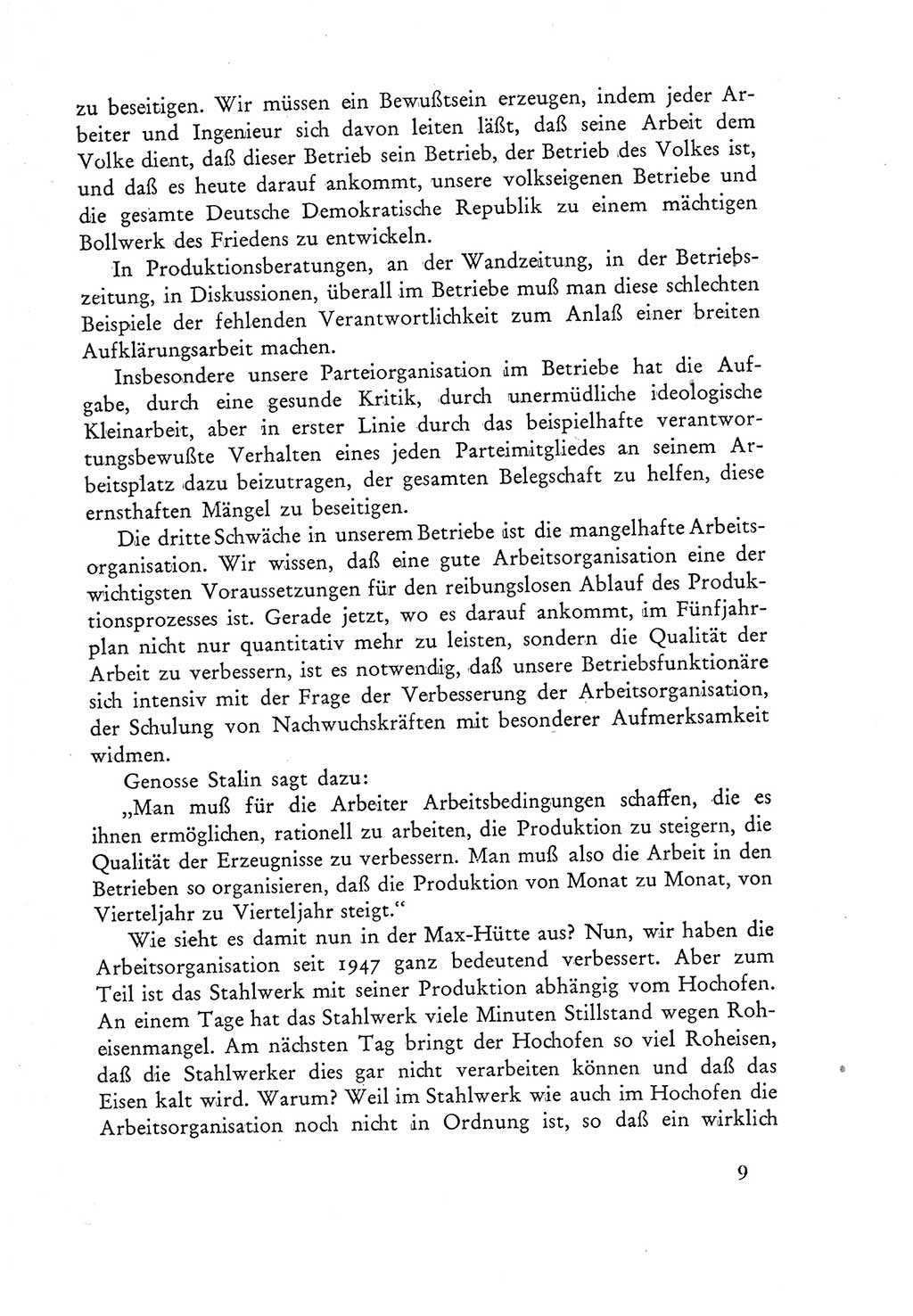 Protokoll der Verhandlungen des Ⅲ. Parteitages der Sozialistischen Einheitspartei Deutschlands (SED) [Deutsche Demokratische Republik (DDR)] 1950, Band 2, Seite 9 (Prot. Verh. Ⅲ. PT SED DDR 1950, Bd. 2, S. 9)