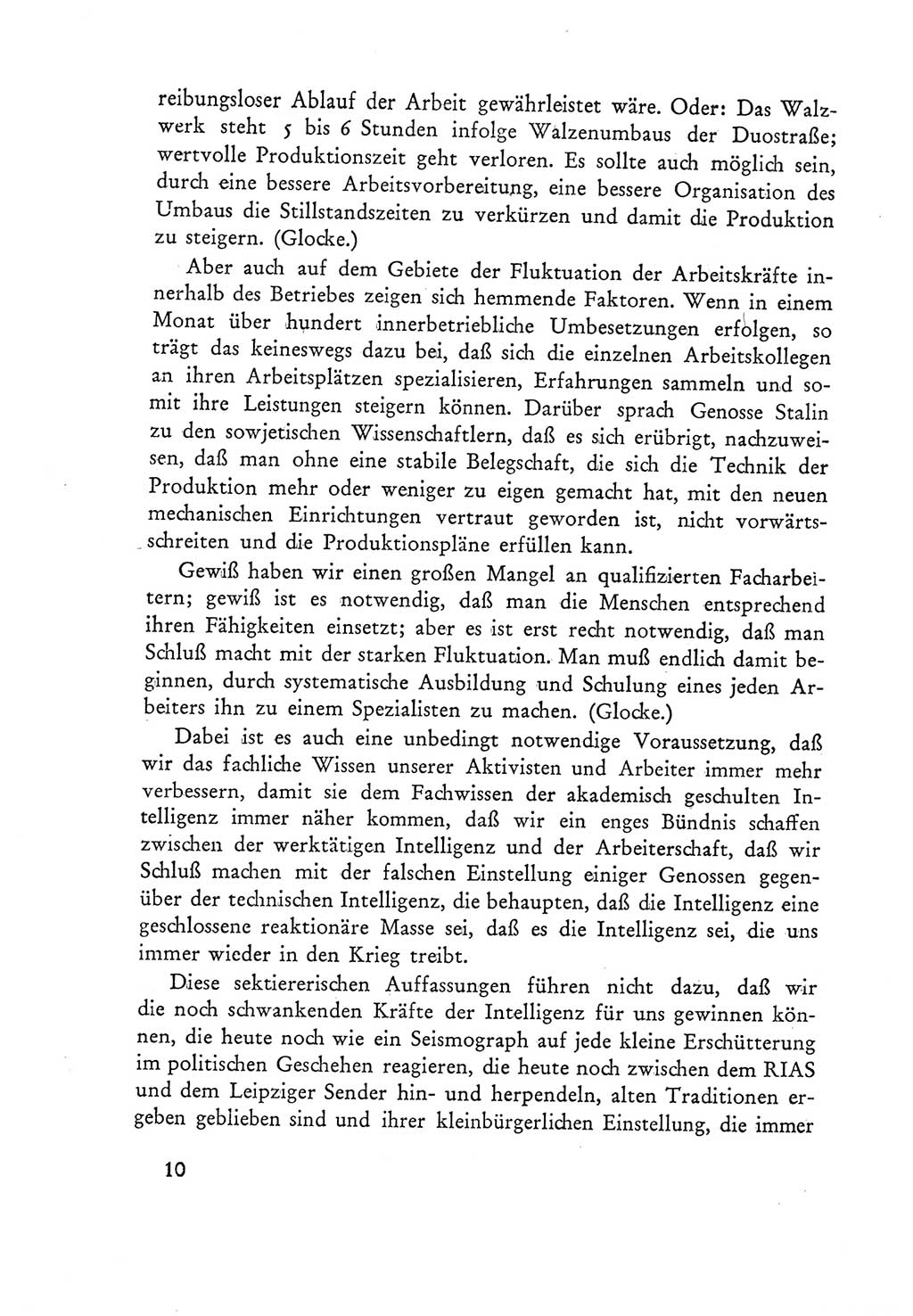 Protokoll der Verhandlungen des Ⅲ. Parteitages der Sozialistischen Einheitspartei Deutschlands (SED) [Deutsche Demokratische Republik (DDR)] 1950, Band 2, Seite 10 (Prot. Verh. Ⅲ. PT SED DDR 1950, Bd. 2, S. 10)