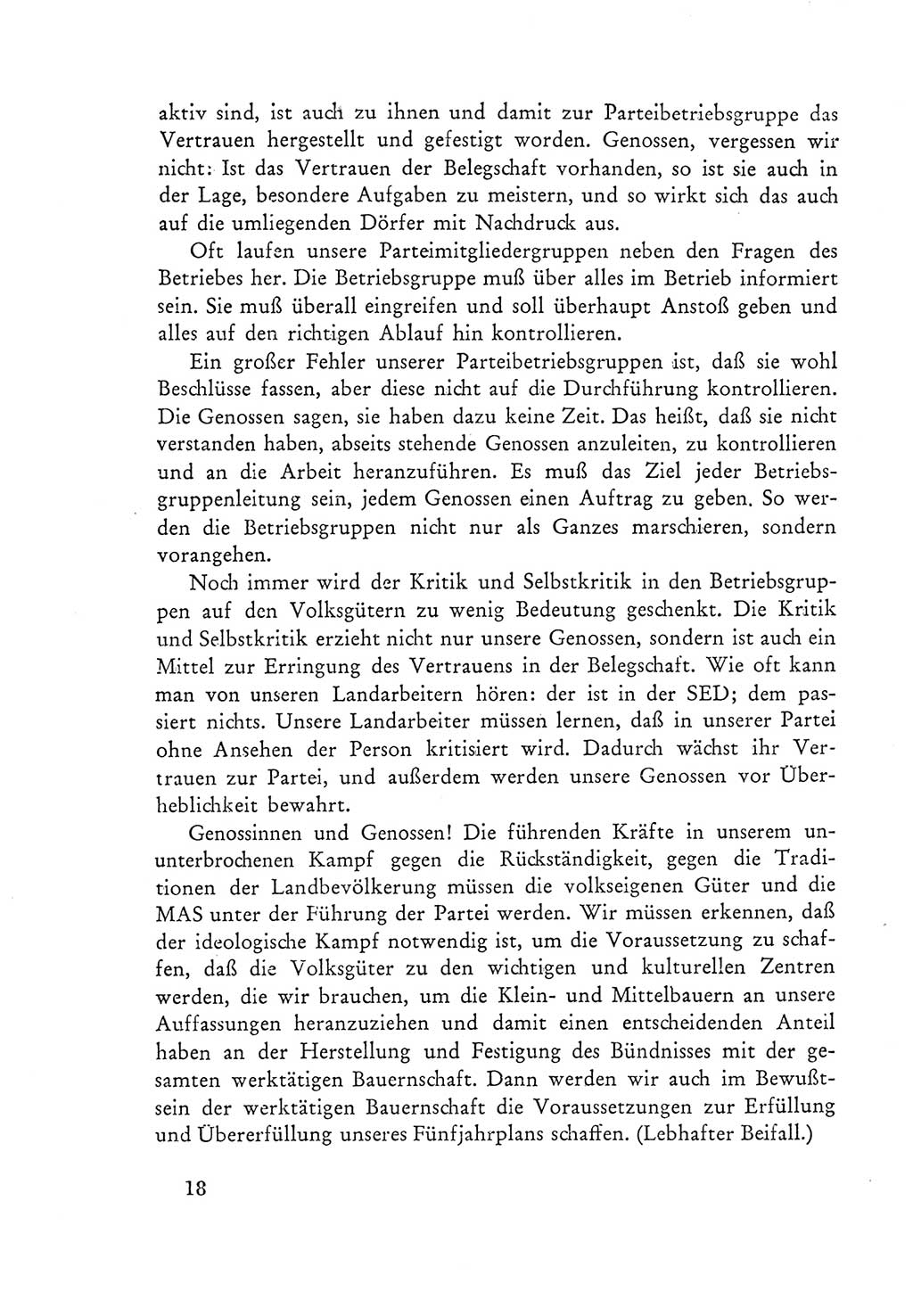 Protokoll der Verhandlungen des Ⅲ. Parteitages der Sozialistischen Einheitspartei Deutschlands (SED) [Deutsche Demokratische Republik (DDR)] 1950, Band 2, Seite 18 (Prot. Verh. Ⅲ. PT SED DDR 1950, Bd. 2, S. 18)