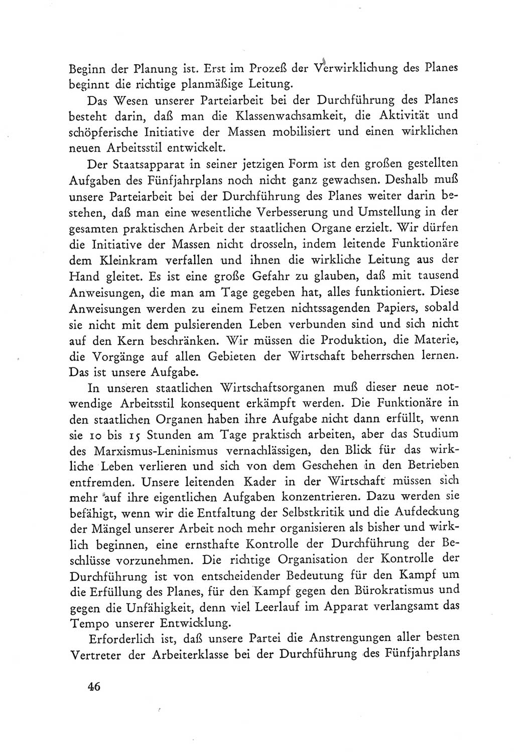 Protokoll der Verhandlungen des Ⅲ. Parteitages der Sozialistischen Einheitspartei Deutschlands (SED) [Deutsche Demokratische Republik (DDR)] 1950, Band 2, Seite 46 (Prot. Verh. Ⅲ. PT SED DDR 1950, Bd. 2, S. 46)