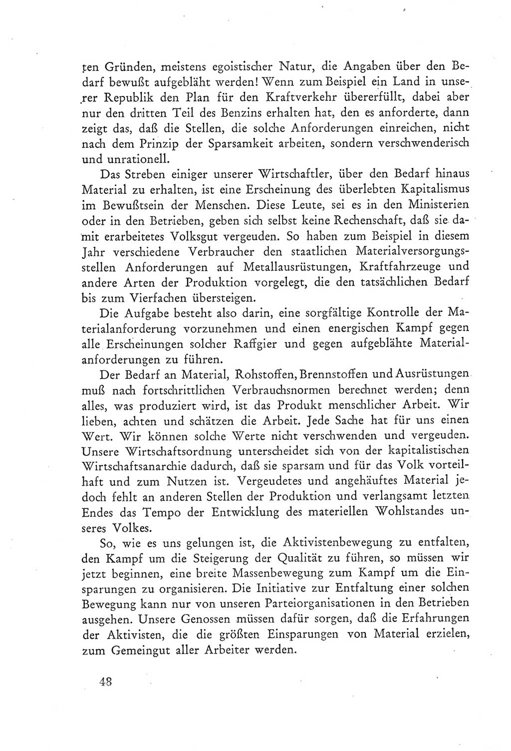 Protokoll der Verhandlungen des Ⅲ. Parteitages der Sozialistischen Einheitspartei Deutschlands (SED) [Deutsche Demokratische Republik (DDR)] 1950, Band 2, Seite 48 (Prot. Verh. Ⅲ. PT SED DDR 1950, Bd. 2, S. 48)