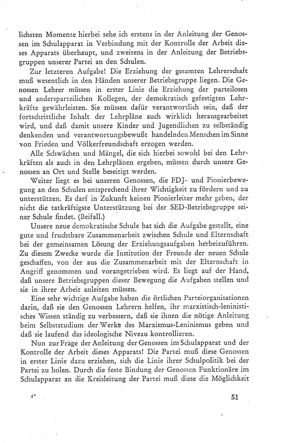 Protokoll der Verhandlungen des Ⅲ. Parteitages der Sozialistischen Einheitspartei Deutschlands (SED) [Deutsche Demokratische Republik (DDR)] 1950, Band 2, Seite 51 (Prot. Verh. Ⅲ. PT SED DDR 1950, Bd. 2, S. 51)