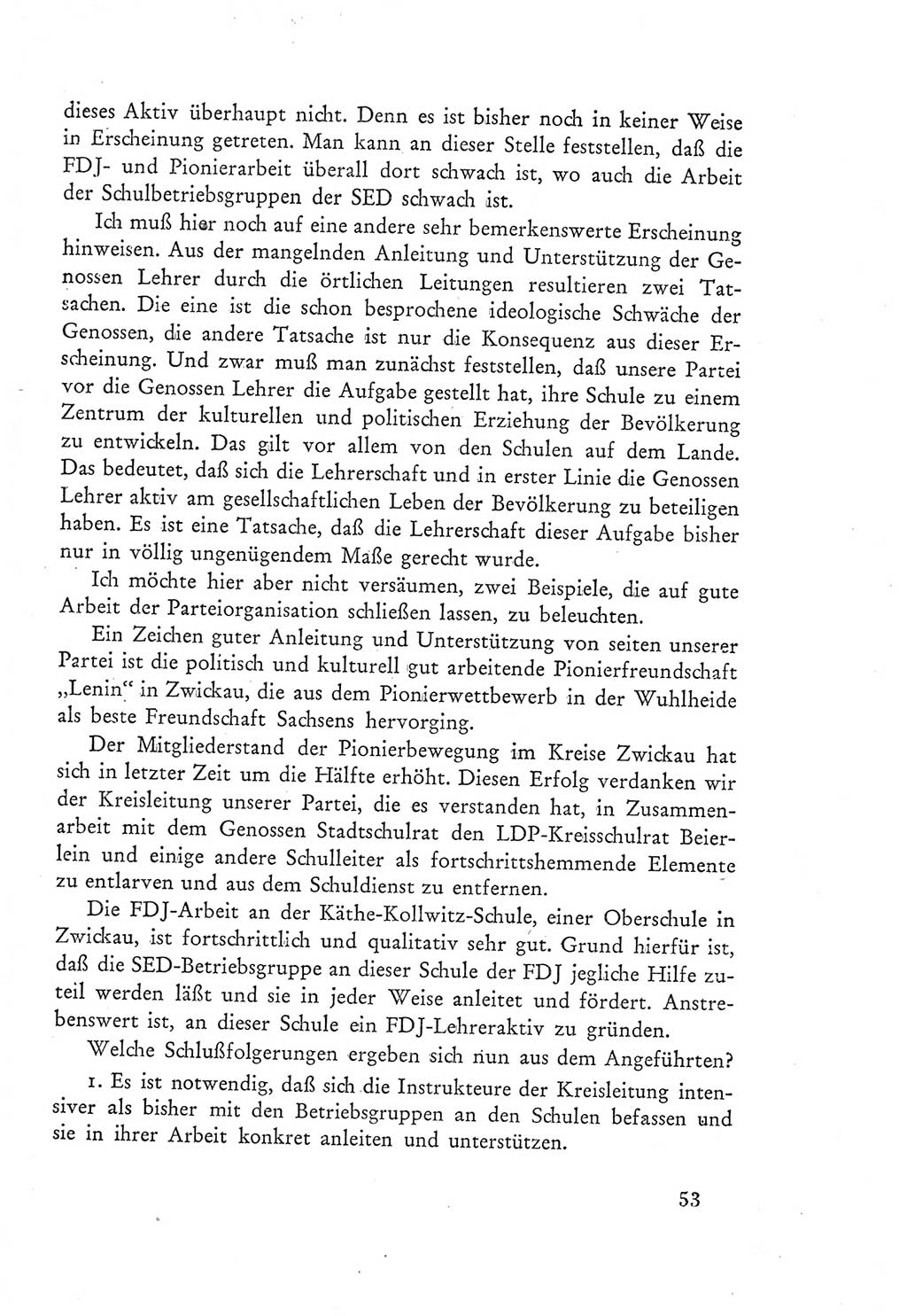 Protokoll der Verhandlungen des Ⅲ. Parteitages der Sozialistischen Einheitspartei Deutschlands (SED) [Deutsche Demokratische Republik (DDR)] 1950, Band 2, Seite 53 (Prot. Verh. Ⅲ. PT SED DDR 1950, Bd. 2, S. 53)